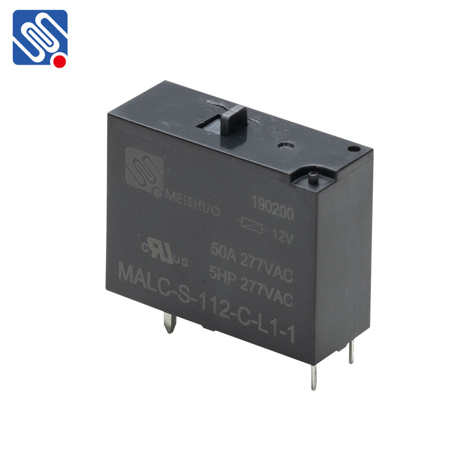 Meishuo MALC ROHS 277VAC 50A 277VAC 5v 12v High Power sealed Latching Relay for Smart Home