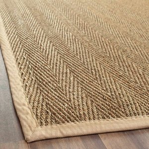 Tapete Reversível Listrado Lavável Ecológico Amigo dos Animais de Estimação em Grama Marinha Vermelha com Base de Látex para Camping e Piqueniques - Product Image 4