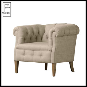 De gama alta muebles para el hogar antiguos tapizados de tela silla sexo Malasia salón Chesterfield sofá silla - Product Image 1
