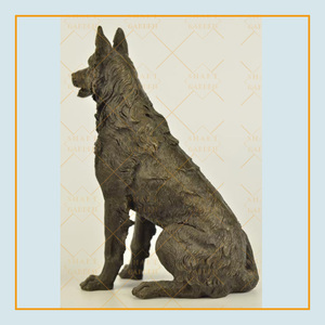 Escultura de Perro <span class=keywords><strong>Pastor</strong></span> Alemán de Bronce de Tamaño Real para Decoración de Jardín, <span class=keywords><strong>en</strong></span> <span class=keywords><strong>Venta</strong></span> - Product Image 6