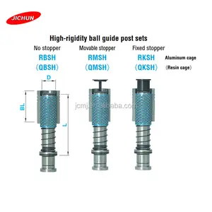 RD/RZ/RF/RFZ/MISUMI Standard Bearing Guide Pillar Post Set/guide Pins And Bronze Plated Bearing Bushings Guide Set For Mould