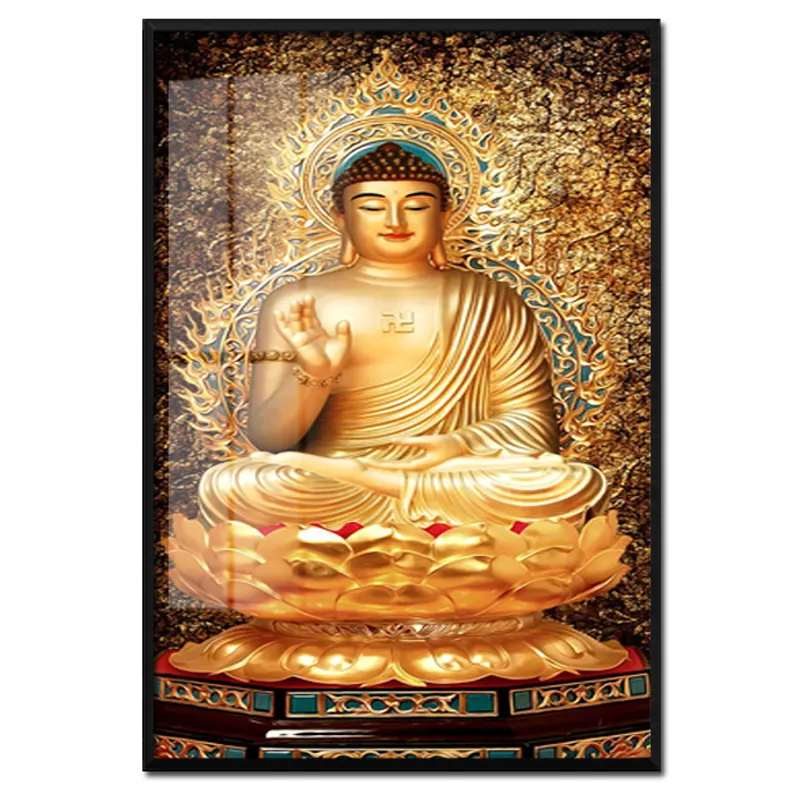 Di vendita caldo buddha decorativo pittura di parete di arte