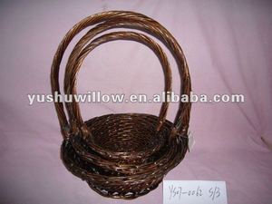 Salice cesto di <span class=keywords><strong>fiori</strong></span> fiore di <span class=keywords><strong>vimini</strong></span> cestino di immagazzinaggio - Product Image 3