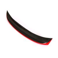Becquet de coffre arrière noir et rouge, aileron postérieur en Fiber de carbone adapté à la BMW E46 coupé 1998 — 2004