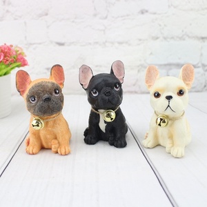 Creatief Ontwerp Decoratie Van Interessante Franse Bulldog Standbeeld Met Gesimuleerde Hars Hond - Product Image 5