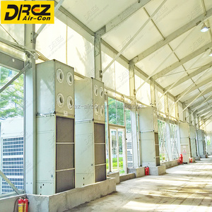 Drez 30 Ton tenda industri AC luar ruangan tenda acara tahan Air Model kubah pesta pernikahan pemanas pendingin pusat