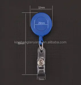 Pemegang Kartu Lanyard OEM Kustom Yoyo Ditarik Lencana Reel