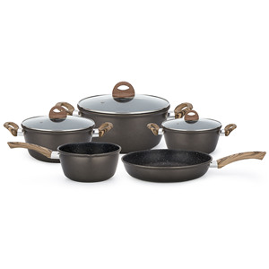 Juego de Utensilios de Cocina de Acero al Carbono, Olla con Revestimiento Antiadherente - Product Image 2