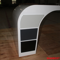 Haute qualité marbre blanc PDG ordinateur bureau bureau exécutif patron bureau de travail Table de bureau étude à domicile Table de travail