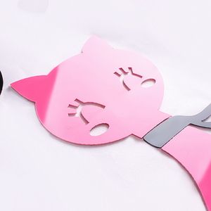 Cartone animato creativo coppia gatto decorazione della casa Poster da parete salotto camera da letto arte parete acrilico adesivo da parete - Product Image 5