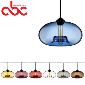 Trang trí công nghiệp cổ điển thổi thủy tinh màu mặt dây chuyền trần ánh sáng đèn - Product Image 2