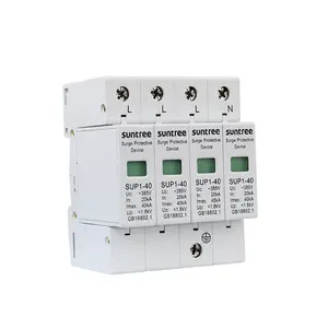 Suntree Manufacturer AC SPD 4 Pole Surge Protection Device SPD 3P+N Surge Thunder Arrester