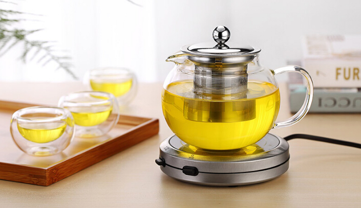 Haonai Glass KGB-012 hot sale glass teapot heat resistant teapot with stainless steel lid