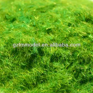 尼龙人造浅绿色草粉，用于草垫/建筑模型材料b1-20