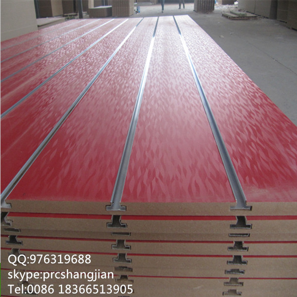 Меламиновая планка/слот MDF планка настенная панель для дисплея с сертификатом CE CARB FSC SGS ISO