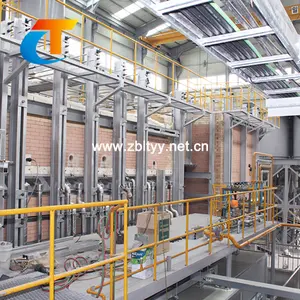 Recuperative solid sodium silicate glass induction furnace