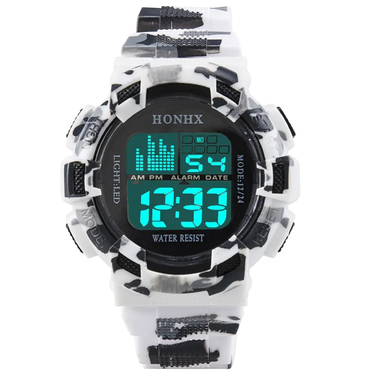 HONHX 71-727 Great Quality Cheap custom digital silicone watch with logo Sport LED Watches Rubber digital watch