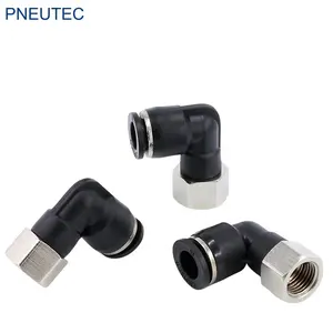 Bsp elbow type PLF 4mm 6mm 8mm 10mm 12mm 14mm 16mm 1/8 one touch compressie push in tube fittings