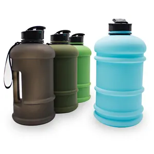 样品免费2.2l塑料水瓶带定制标志新产品petg 2.2L水瓶标志2017健身瓶