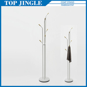 Soporte de piso de exhibición de capa de Metal de diseño de rama moderna para el hogar 10 ganchos muebles de sala de estar - Product Image 2