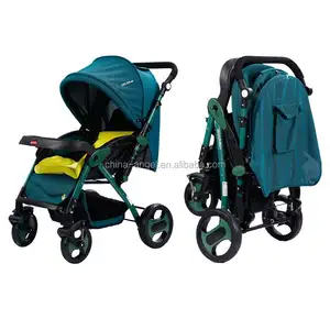 Deluxe gute Baby Kinderwagen mit großen rädern und Gute zeit Stoßdämpfer und Hohe Stuhl und 2 Pneumatische Rad und 2 EVA Rad