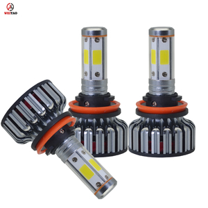 Weiyao 4000lm Cada bombilla led faro nuevo diseño V18s <span class=keywords><strong>4</strong></span> lados chip cob faro venta al <span class=keywords><strong>por</strong></span> mayor - Product Image 2