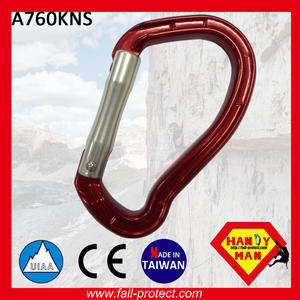 Rock Climbing Hook Safety 25KN Colorful Anodized Aluminum Carabiner For Outdoor Sports - Product Image 2