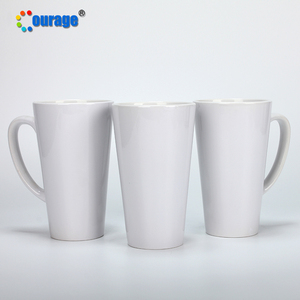 Bán Buôn Giá Rẻ Trống Tráng Gốm Cone 17Oz Số Lượng Lớn Trắng Thăng Hoa Mug - Product Image 5