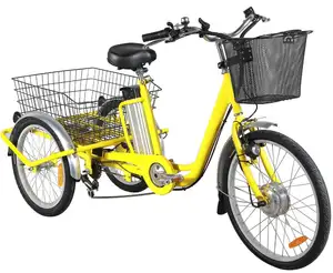 2018 горячая Распродажа Электрический трехколесный велосипед для покупок трехколесный велосипед с батарейным питанием 3 колеса e trike с вместительная корзина