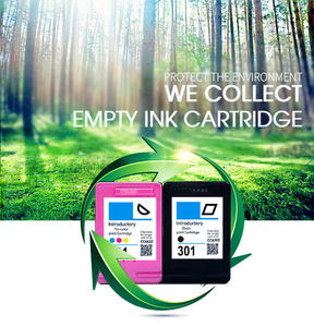 Boîte de collecte de cartouches d'encre usagées Hicor 61/301/<span class=keywords><strong>302</strong></span>/123/803/652/664/810/805/682 pour <span class=keywords><strong>HP</strong></span>, emballage neutre, noir, tricolore - Product Image 3