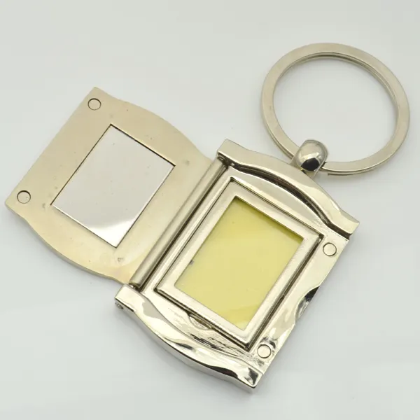 Porte-clés en métal avec cadre Photo, 20 pièces, cadeau multifonctionnel de haute qualité