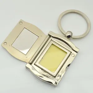 High Quality Promotional Gift Keyring Metal Keychain With Photo Frame