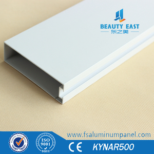 Resistente al calore 25x100mm Colore Venature del <span class=keywords><strong>legno</strong></span> di Figura di U Ufficio Falso Design del Soffitto - Product Image 4