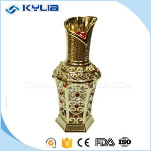 Aladdin lámpara de giro de metal de oro forma 18 ml botella de perfume - Product Image 5