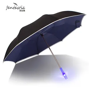 Fantastic 23 pollici in fibra di vetro fluorescente del led invertito riflettore ombrello