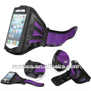 sanduíche malha jogging caso cobrir execução armband case para iphone 4 4s