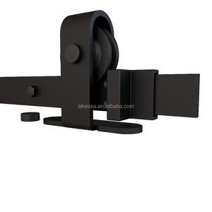 Intérieur moderne Coulissant En Acier <span class=keywords><strong>au</strong></span> carbone Bois Matériel De Porte De Grange (LS-SDU-014) - Product Image 1