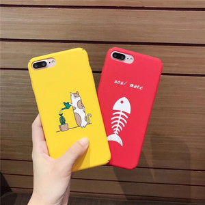 Funny <span class=keywords><strong>gracia</strong></span> CAT espina Matte PC Phone caso para el iPhone x 8 8 más 7 más 6 s 6 Más - Product Image 1