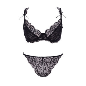 Ensemble soutien-gorge <span class=keywords><strong>Photo</strong></span> en dentelle, pour femme, <span class=keywords><strong>Sexy</strong></span>, sans doublure, dentelle, Lingerie transparente, nouvelle collection - Product Image 3