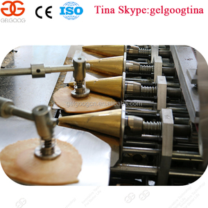 Bán Hot Công Nghiệp Hoàn Toàn Tự Động <span class=keywords><strong>Cone</strong></span> Baking Dây Chuyền Sản Xuất Bánh Quy Waffle Tuyết <span class=keywords><strong>Ice</strong></span> <span class=keywords><strong>Cream</strong></span> Cán Đường <span class=keywords><strong>Cone</strong></span> Giá Máy - Product Image 4