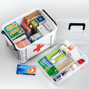 Botiquín de Medicina de Plástico Familiar, Caja de Almacenamiento Médico Grande, Caja de Almacenamiento de Emergencia Médica, Botiquín de Primeros Auxilios Portátil para el Hogar - Product Image 2