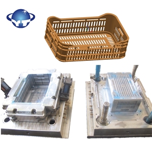 Moule de caisse de stockage domestique en plastique moule de conteneur de fruits et légumes fabricant de moule Huangyan compétitif caisse empilable en gros - Product Image 1