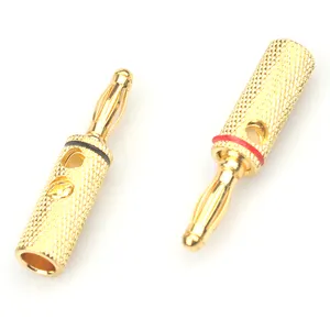 High voltage screw type 3mm 2mm 4mm banana male plug connector