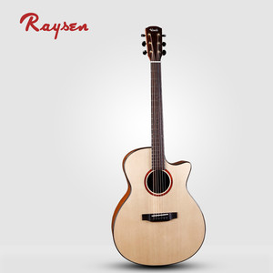Raysen Professional Guitarra acústica <span class=keywords><strong>de</strong></span> 41 pulgadas con Solid Sitka spruceTop / <span class=keywords><strong>Coco</strong></span> Polo Body GAC Cutway Shape - Product Image 2