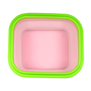 Shenzhen mayor FDA plegable de silicona almuerzo caja con tapa - Product Image 5