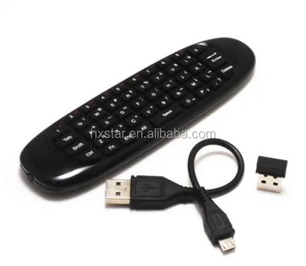 Ratón inalámbrico 3d C120 mini, 2,4 Ghz, con teclado y ratón T10, para smart tv box, reproductor multimedia, ordenador, Liux