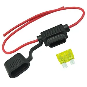 Custom Waterproof Inline Automotive 20A Fuse Holder With 16AWG Wire