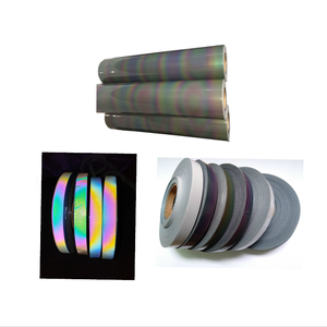 Traceur haute visibilité coupe <span class=keywords><strong>PES</strong></span> TPU presse à chaud élastique fer de transfert sur papier réfléchissant film autocollant pour t-shirt logo étiquette - Product Image 3