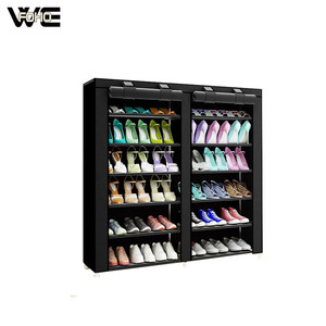 Organisateur de chaussures réglable en tissu non tissé <span class=keywords><strong>pas</strong></span> <span class=keywords><strong>cher</strong></span>, étagère à chaussures, armoire à chaussures - Product Image 2