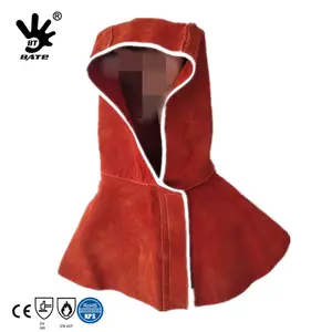 Leather Tig Welding Shawl Cap Cape With Heat Resistant